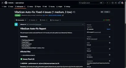 VibeScan interface