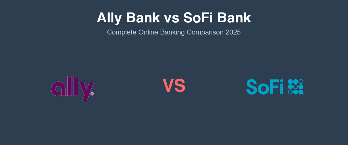 Ally vs SoFi: Best Online Bank for 2025