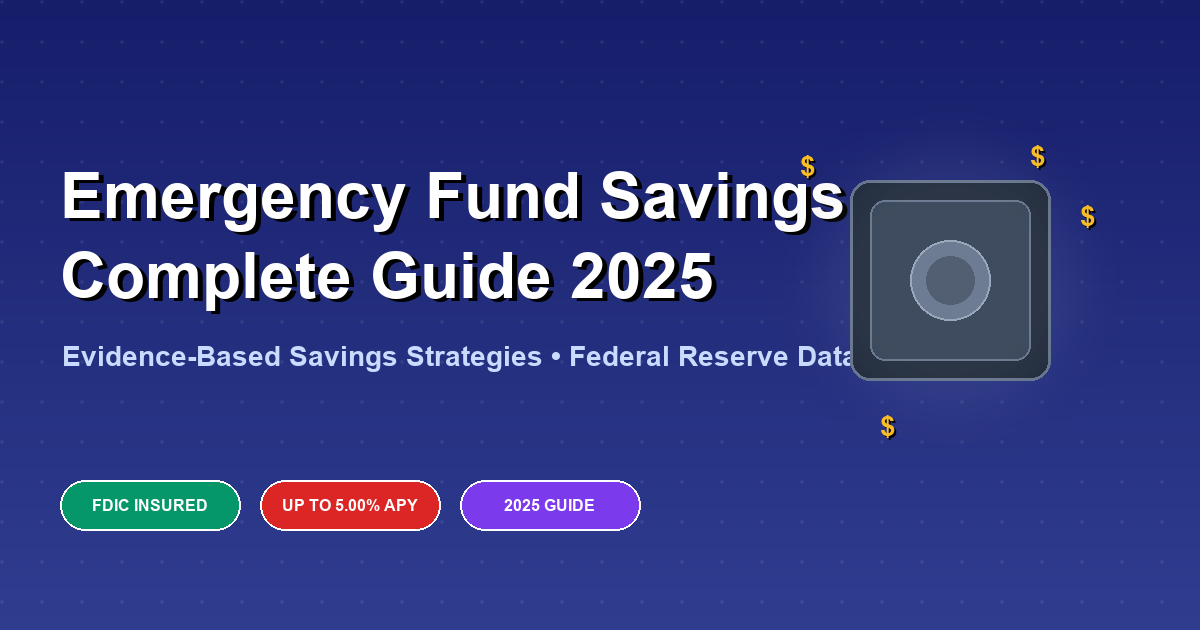 Complete Guide to Emergency Fund Savings Accounts 2025: How Much You Really Need