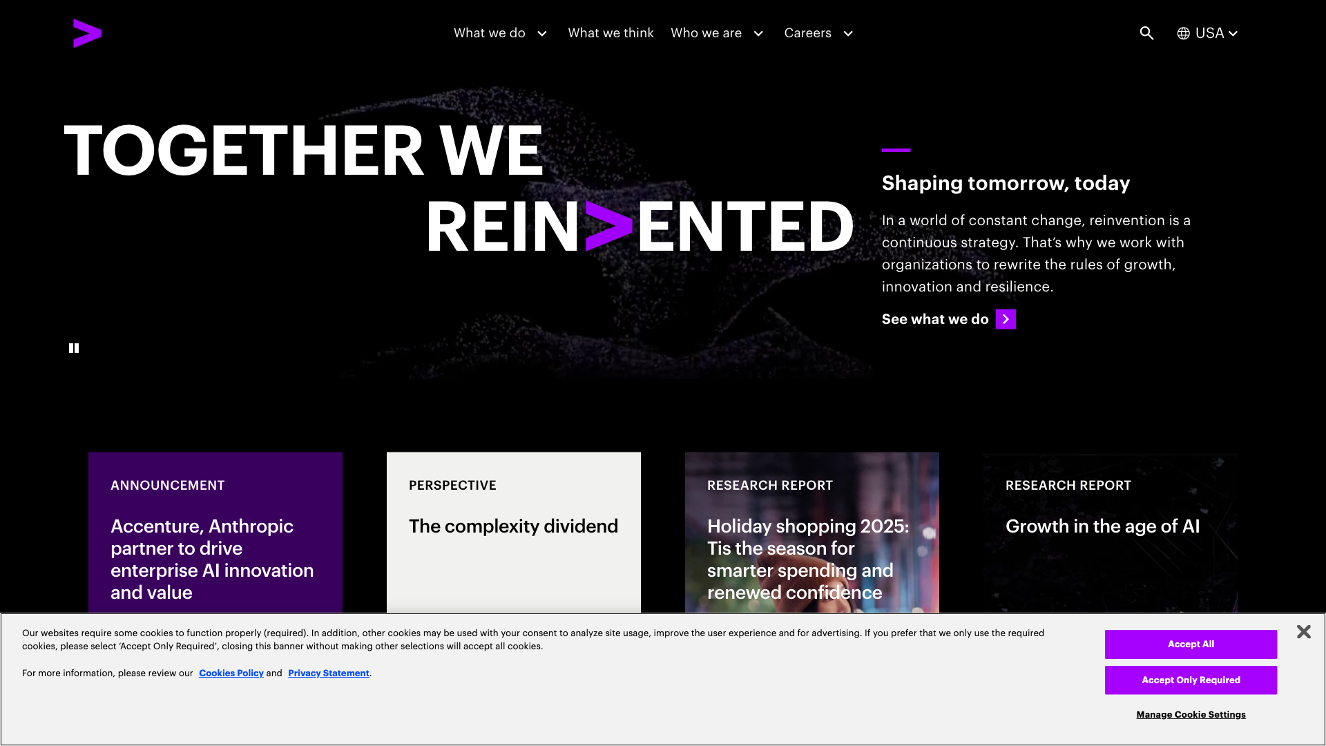 Accenture Homepage