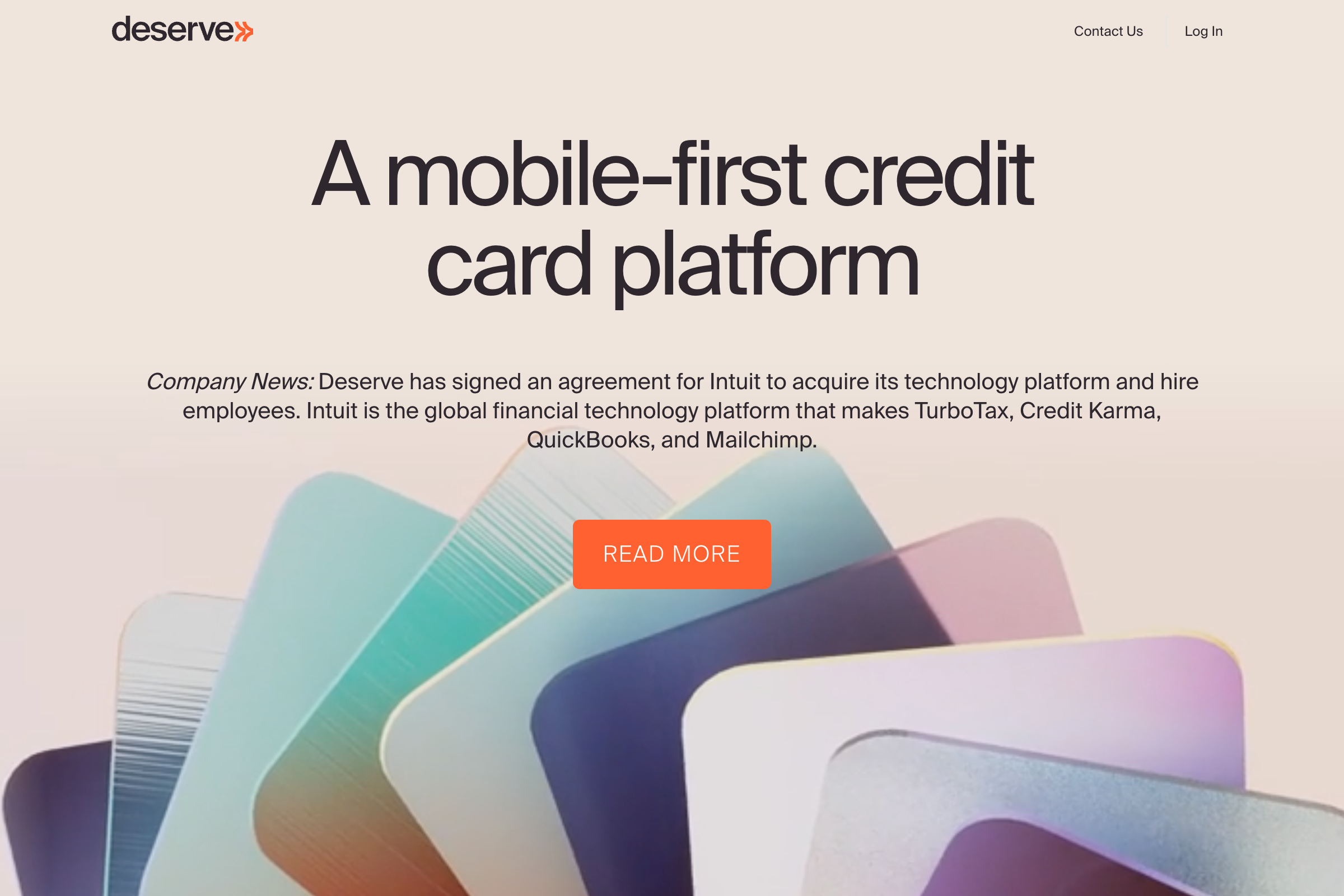 Deserve EDU Mastercard homepage