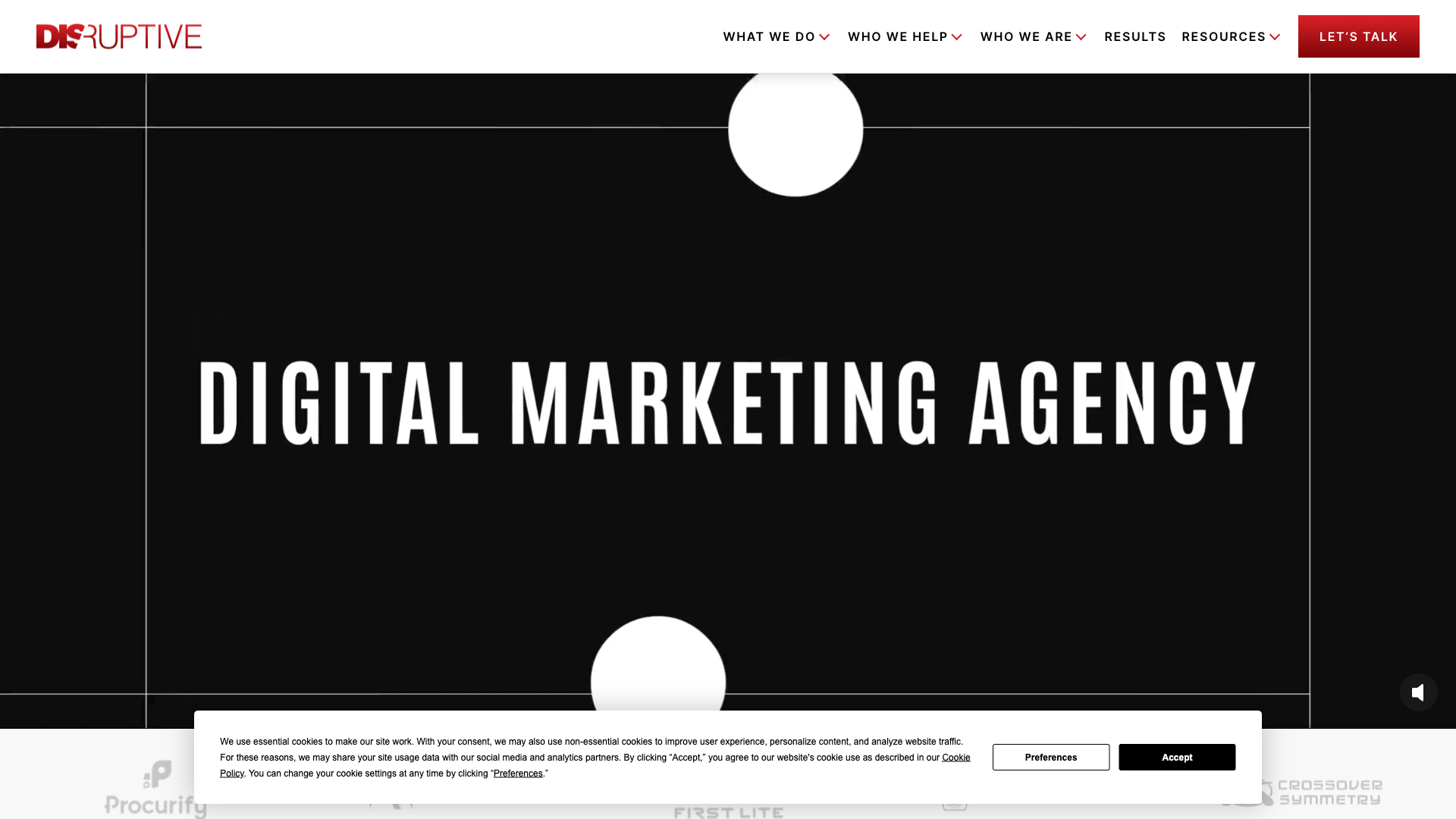 Disruptive Advertising Homepage