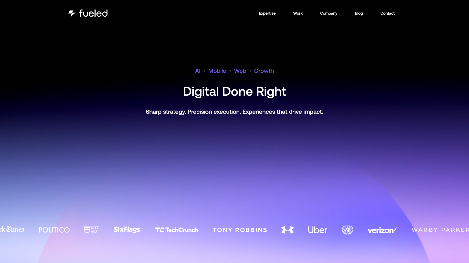 Fueled Homepage