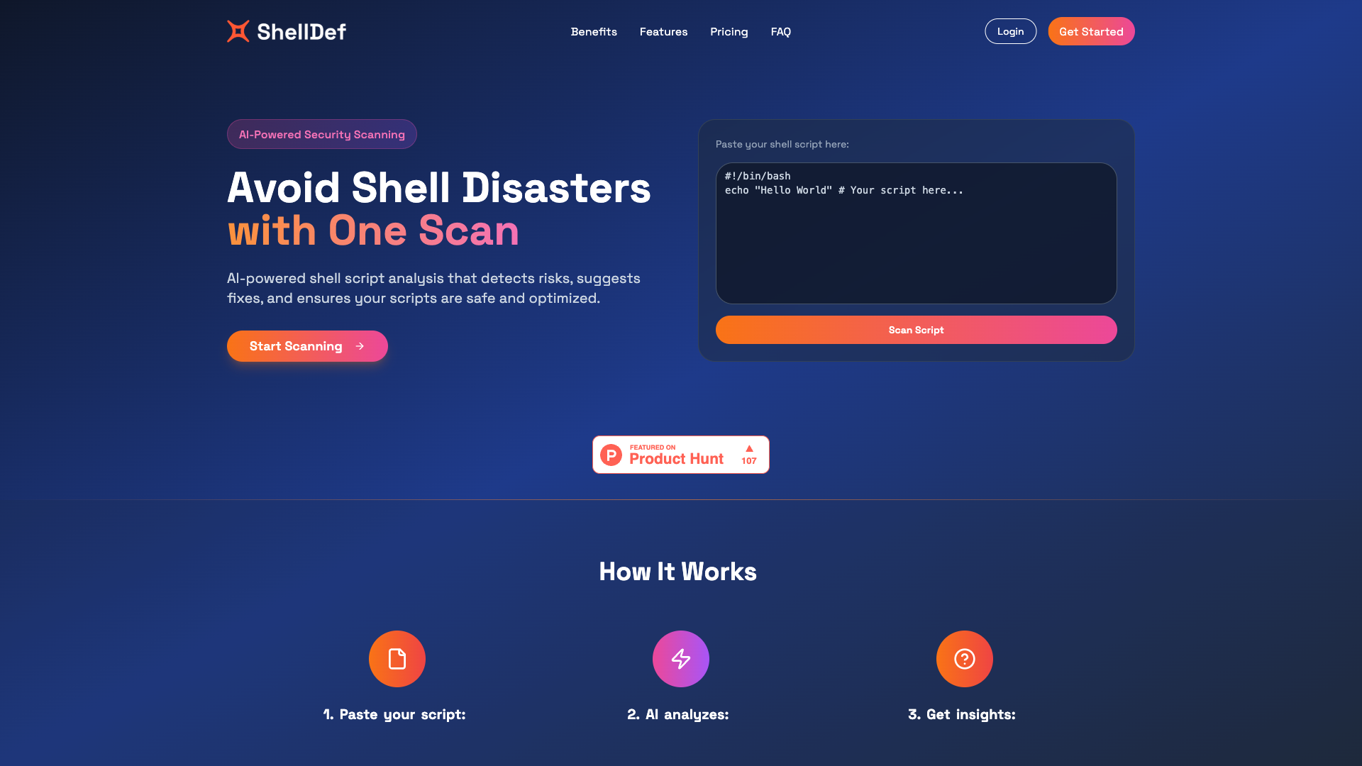 ShellDef Review 2025: Shell script analyzer to scan, detect, + protect homepage