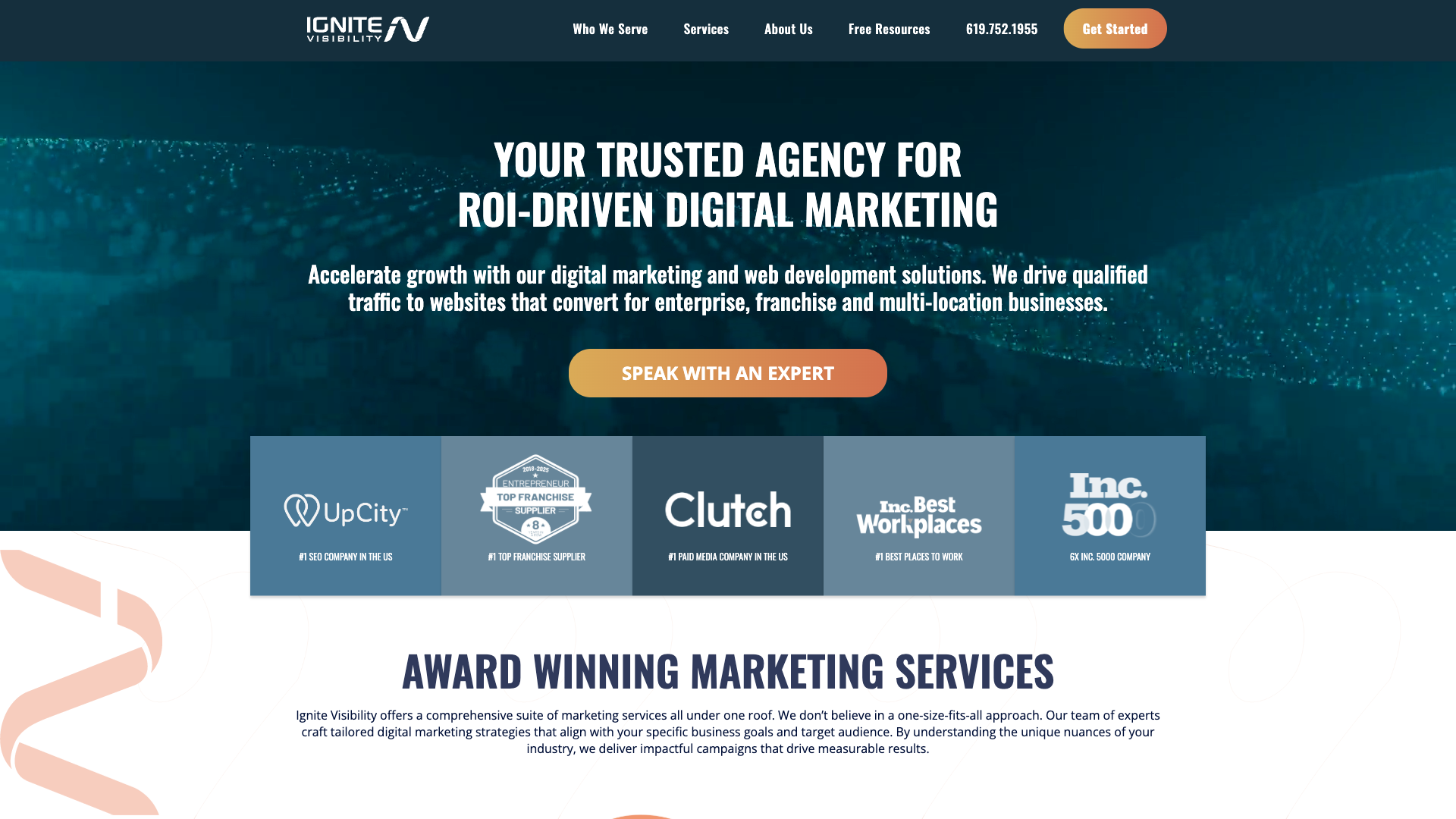 Ignite Visibility Homepage