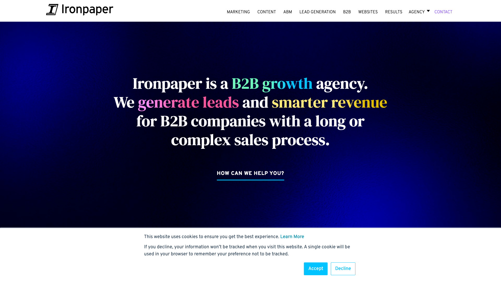 Ironpaper Homepage