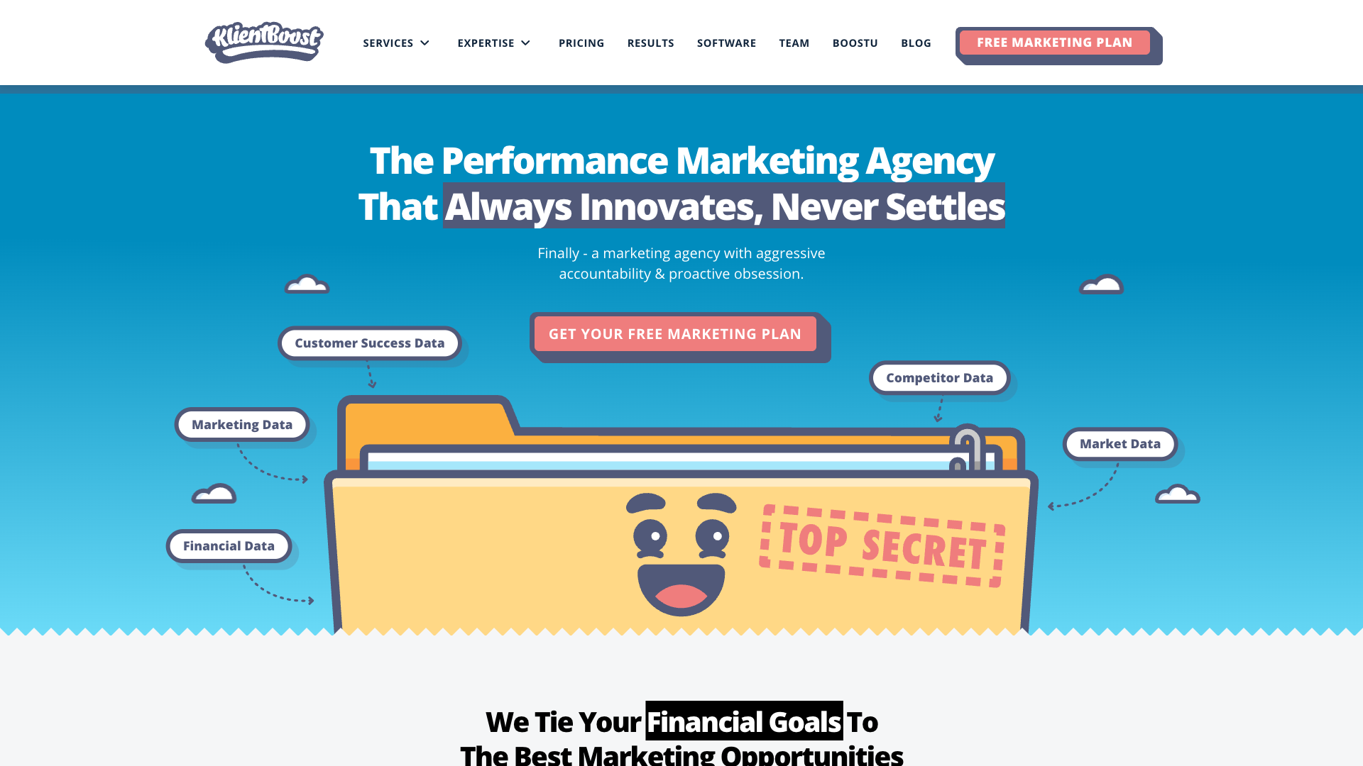 KlientBoost Homepage