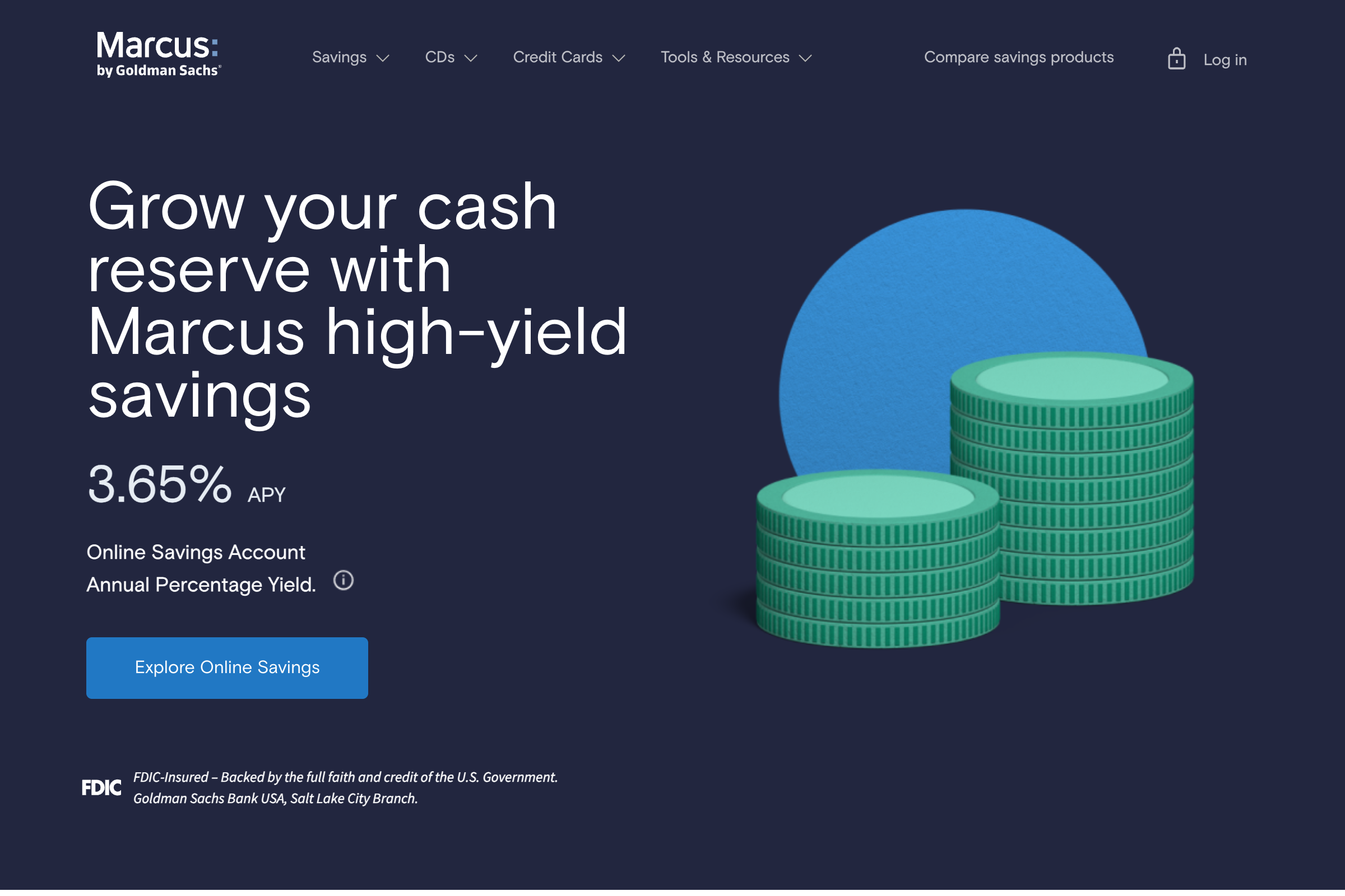 Marcus by Goldman Sachs homepage