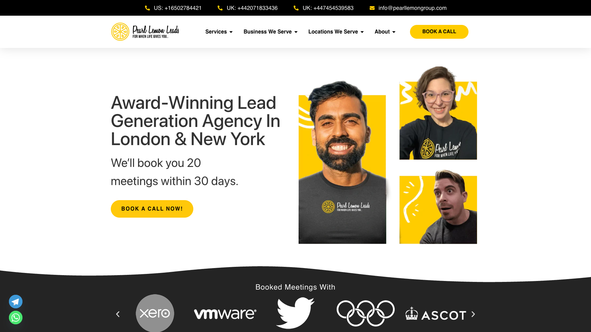 Pearl Lemon Leads Homepage