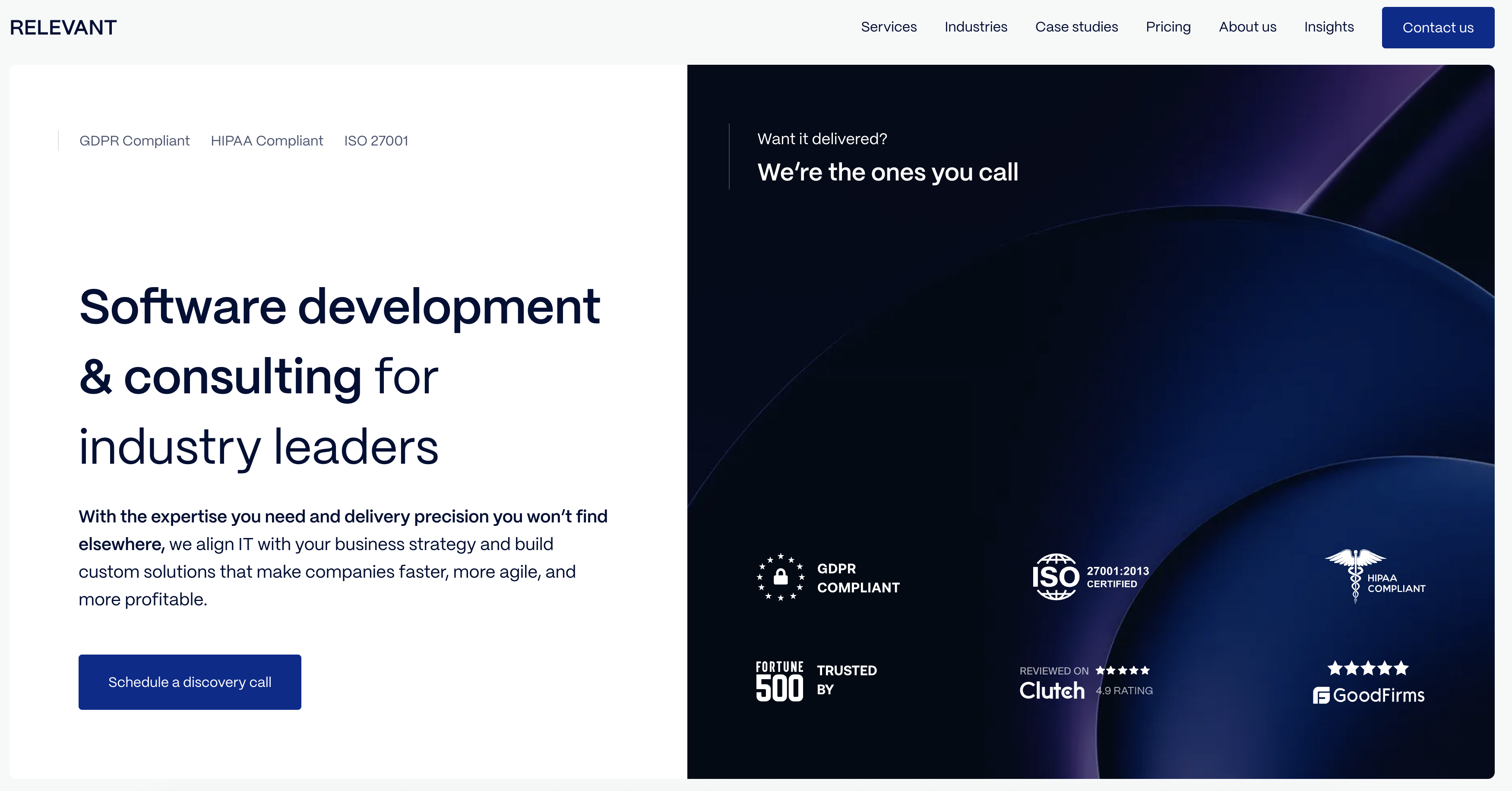 Relevant Software Homepage