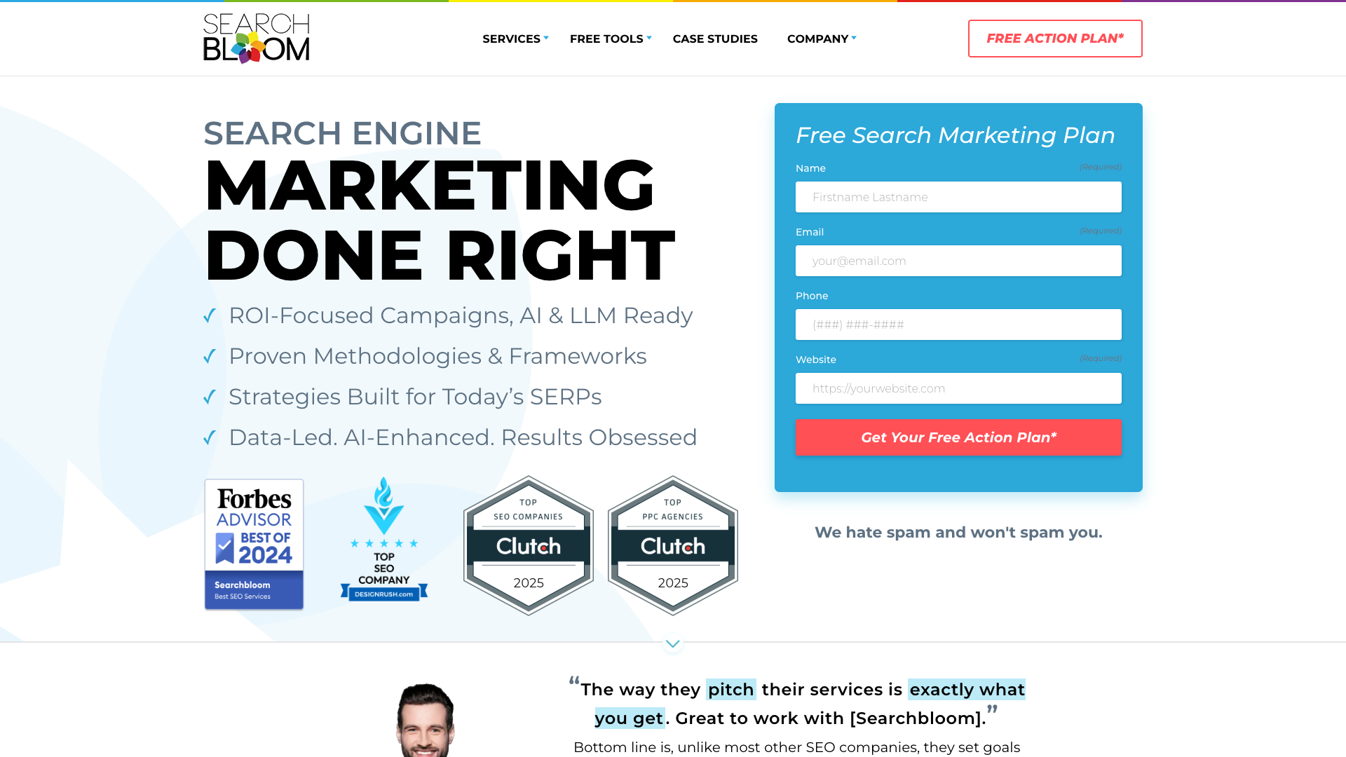 Searchbloom Homepage