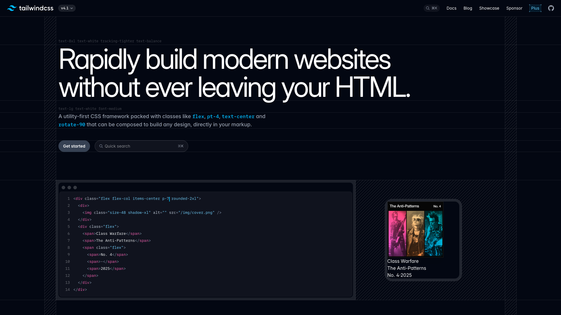 Tailwind CSS Homepage
