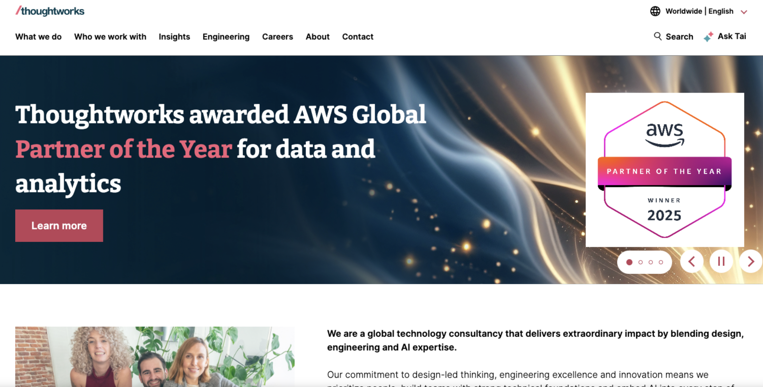 Thoughtworks Homepage