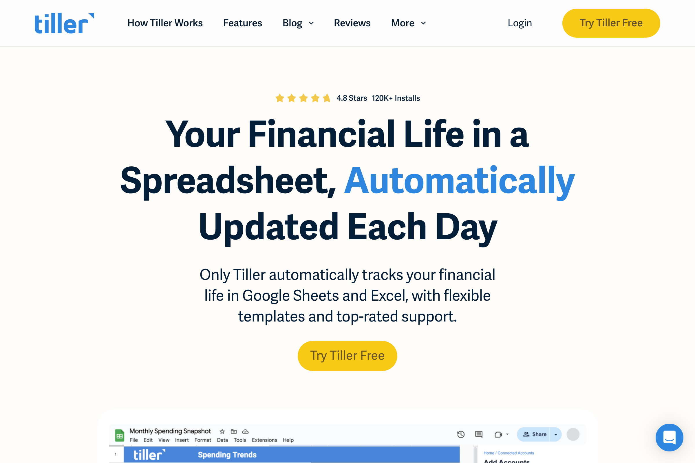Tiller homepage